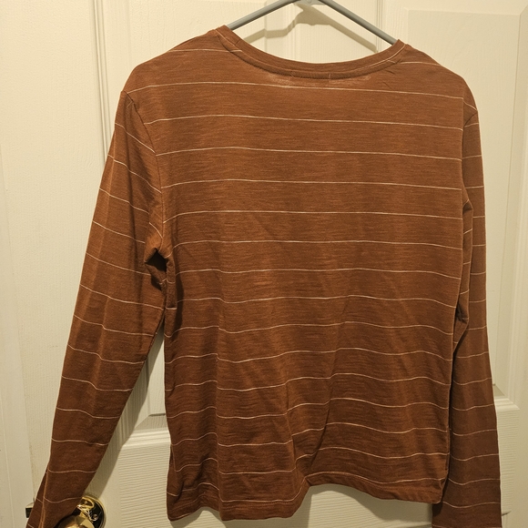 Dex Rust Striped Long Sleeve Top - Picture 3 of 3